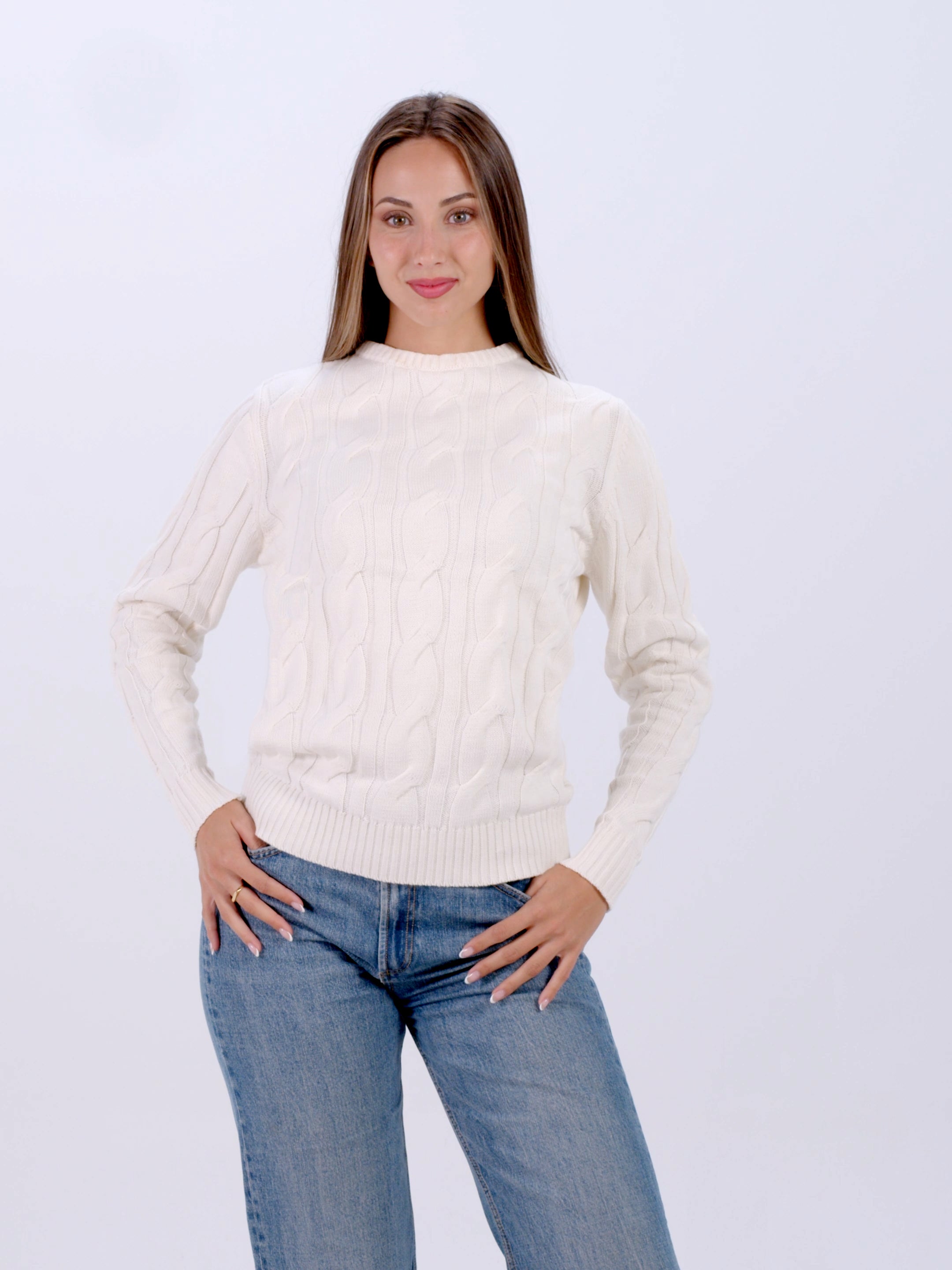 Women’s Snowfall Sweater in 100% Organic Cotton