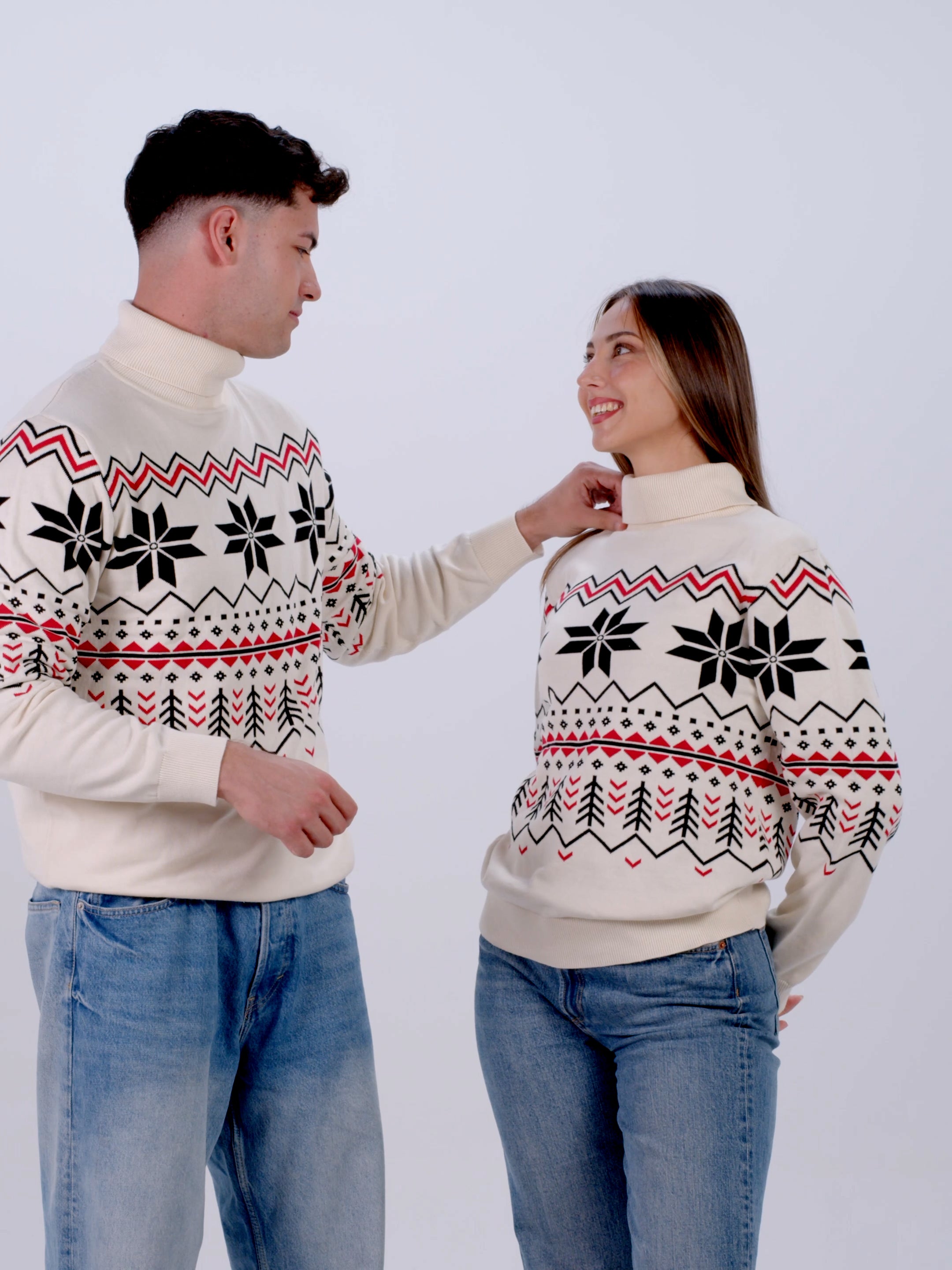 Jersey Hombre de Pareja Après-ski de Algodón Orgánico 100%