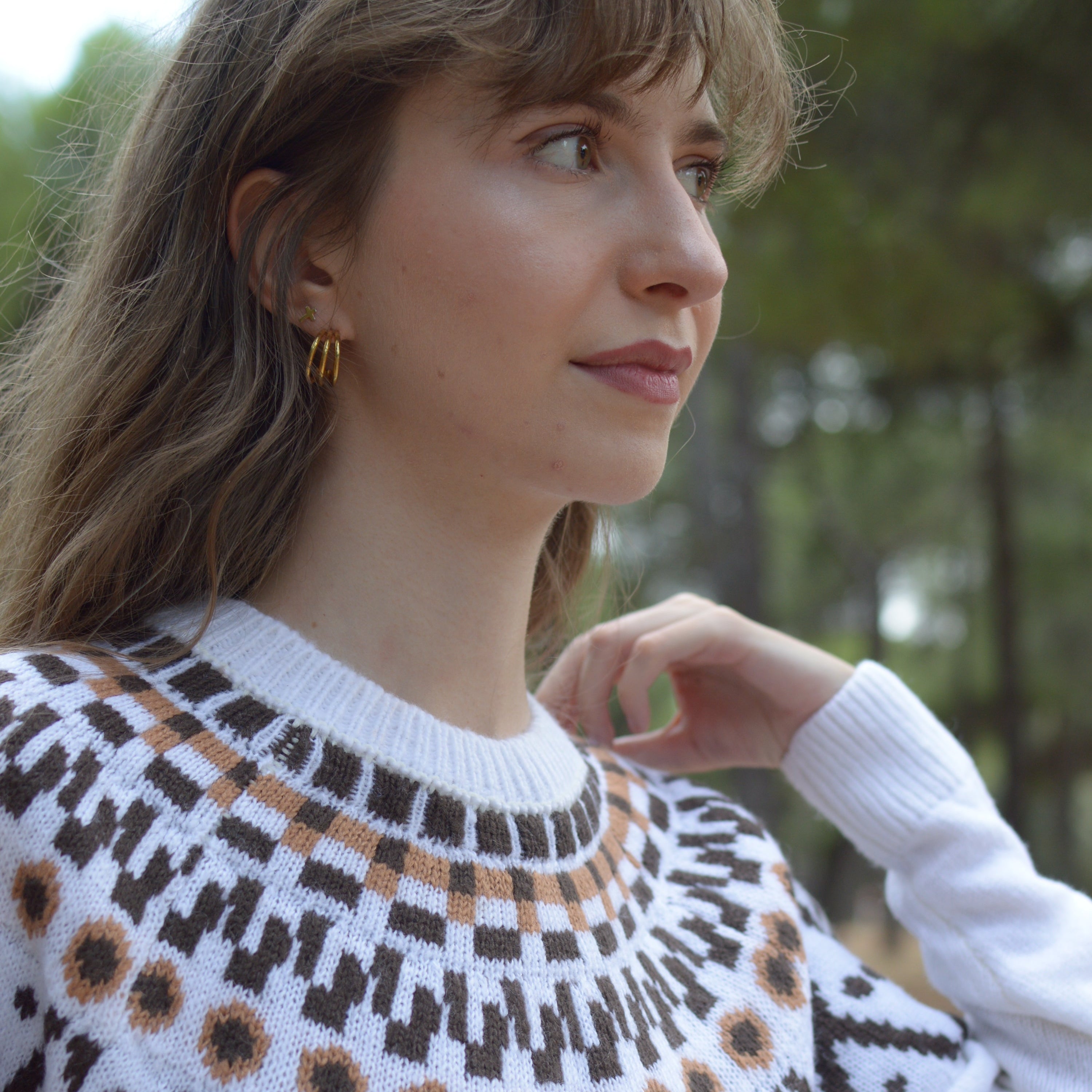 Women's Black Forest Sweater in Mohair | Renne Bleu